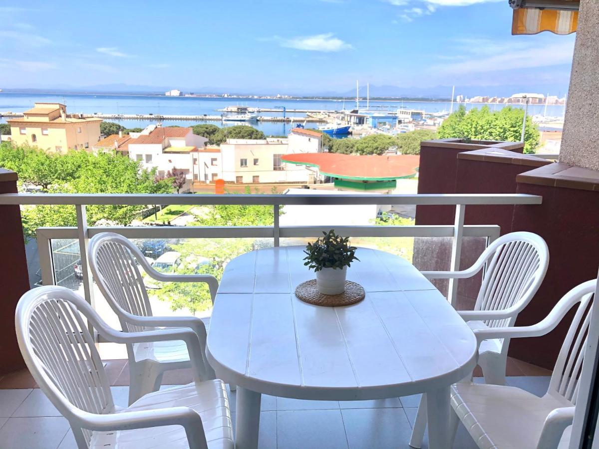 Roc Mar 4 3A - Apartamento Cerca Del Centro Y De La Playa - Terraza Con Vistas Al Mar Y Al Puerto 罗萨斯 外观 照片